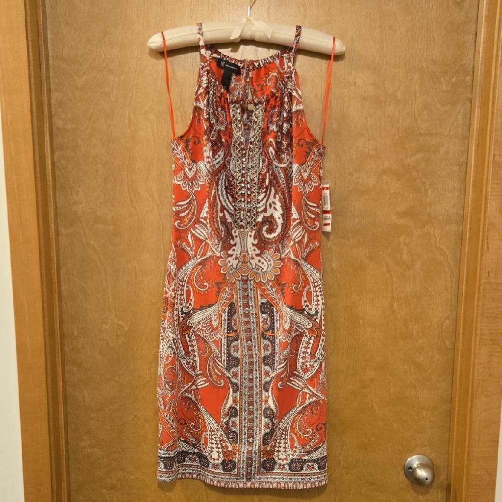 INC International Concepts Pink Paisley Midi Dress - NWT